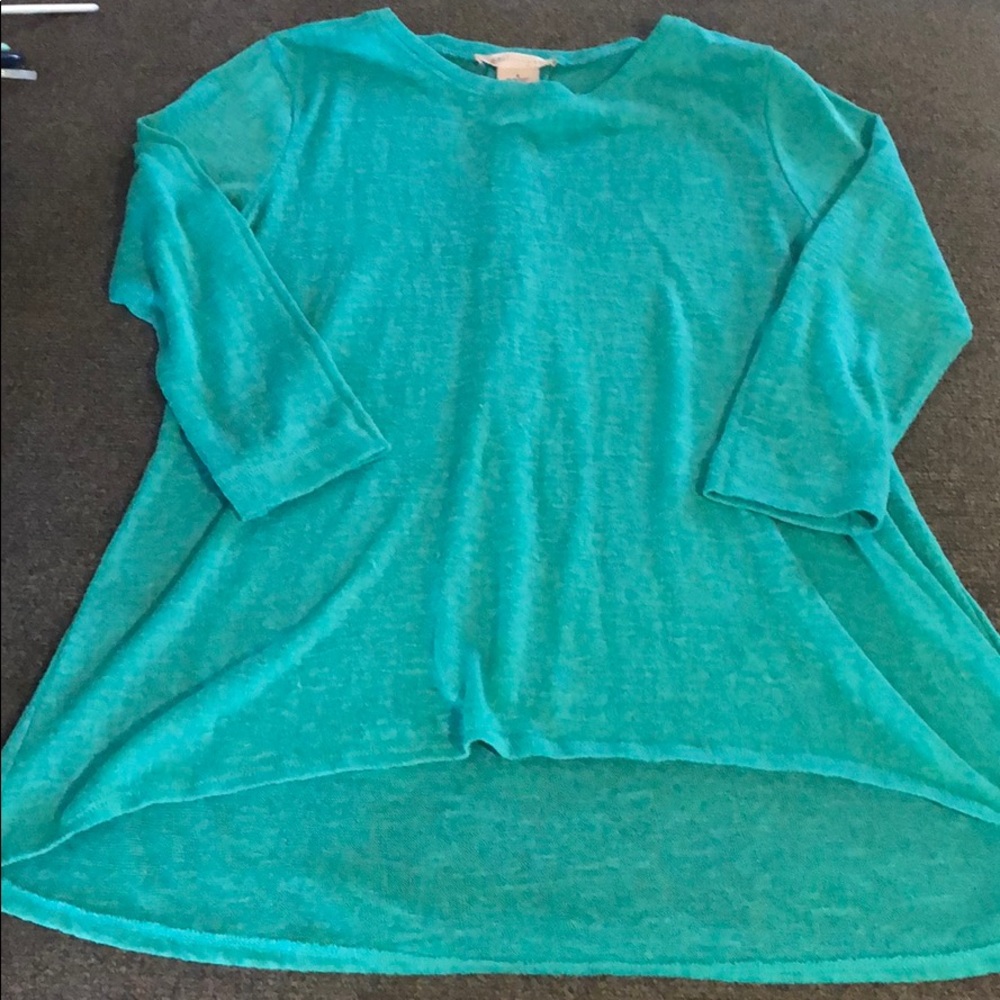 Teal sweater